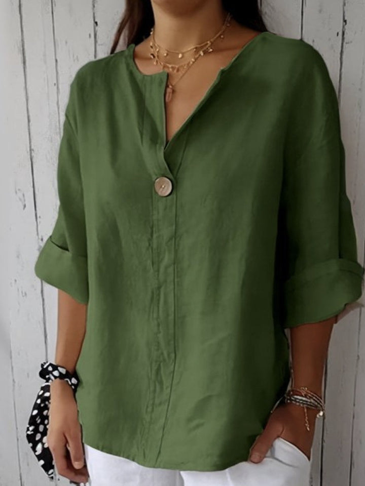 Zamma | Relaxed V Neck Top