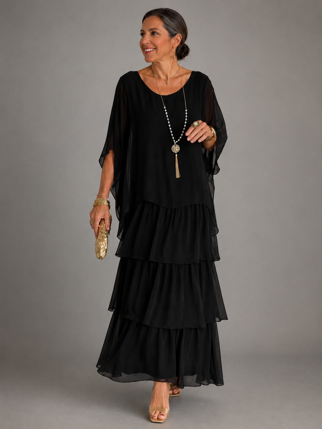 Olivia - Elegant Flowing Maxi Dress