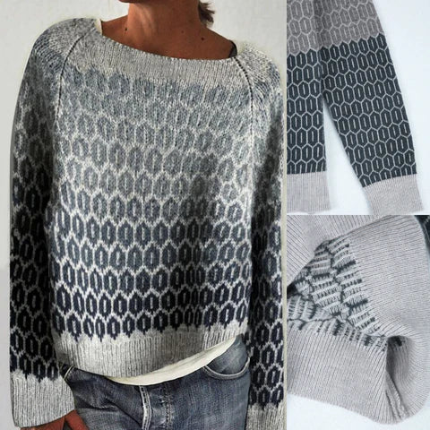 Alison - Retro Scandinavian knitted sweater