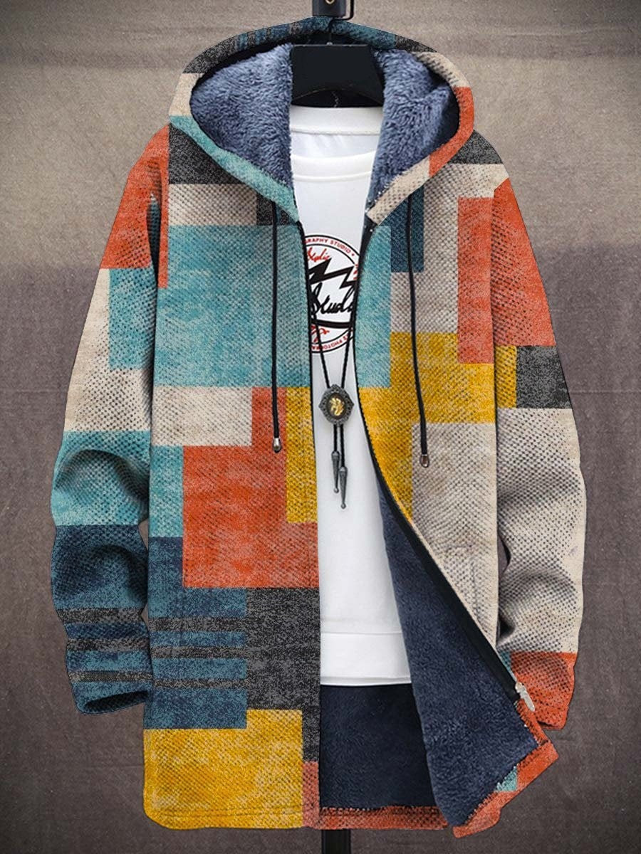 Sarah - Luxurious, artistically inspired zip-up hoodie
