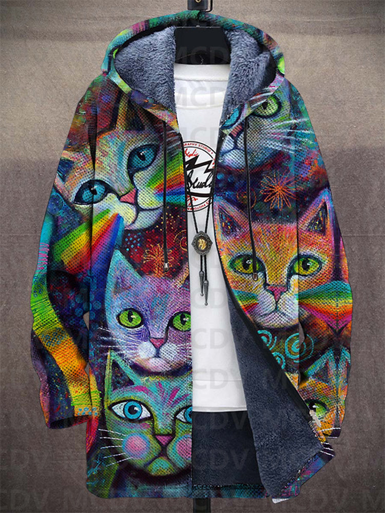 Kate - Luxurious, artistically inspired zip-up hoodie