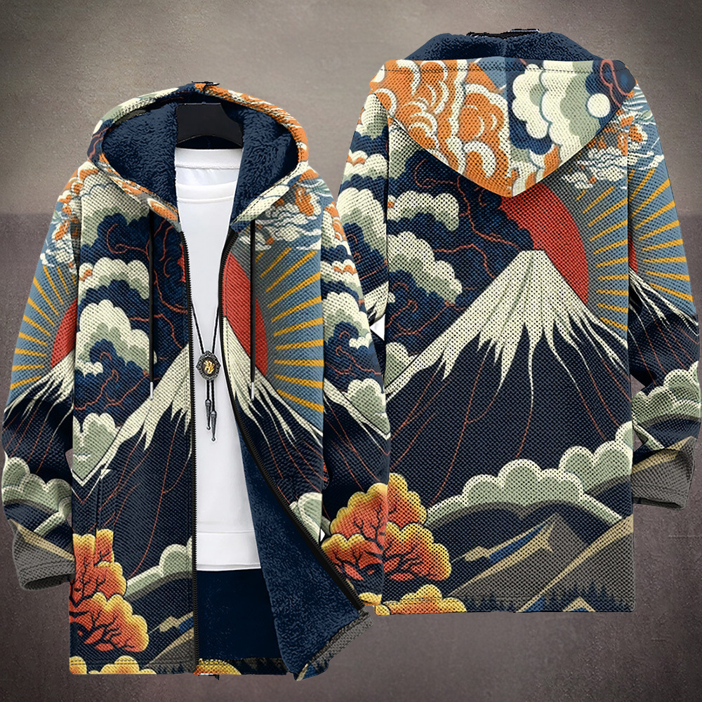 Maree - Luxurious, artistically inspired zip-up hoodie