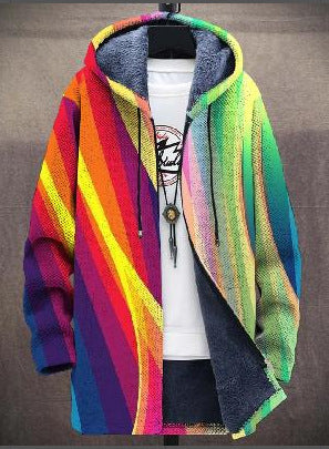 Pauline - Luxurious, artistically inspired zip-up hoodie