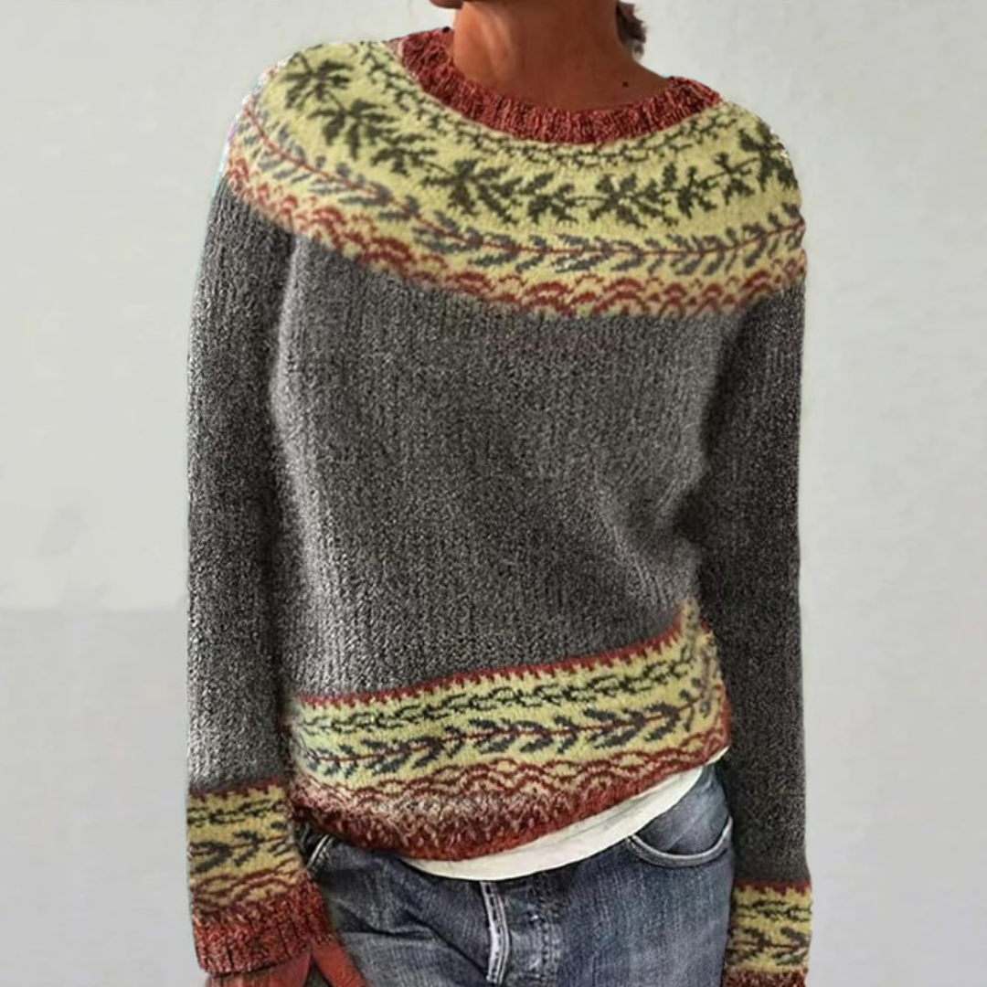 Vicki - Retro Scandinavian knitted sweater